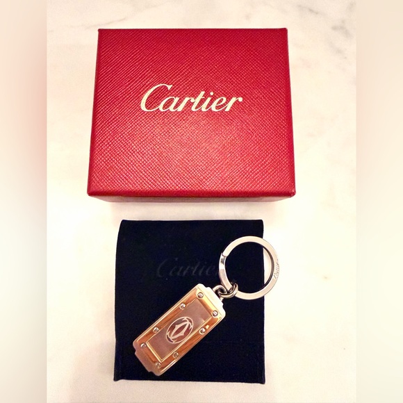 Cartier Silver and Gold Keyring - Picture 2 of 4